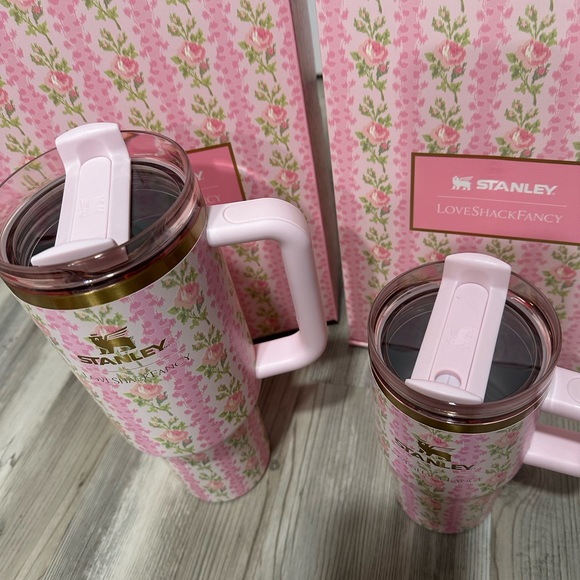 Stanley Love Shack Fancy 20 oz AND 40oz Blooming Heirloom Set of 2 MOM + ME - Picture 3 of 9